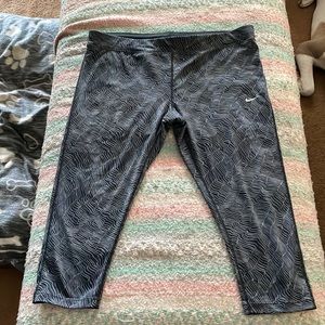 Womans capri length dri-fit Nike pants